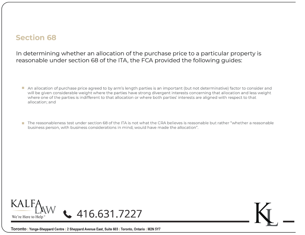 Section 85 Rollovers Defer Taxation Kalfa Law Firm